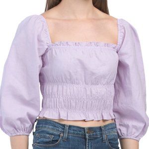 Anthropologie CHARLIE HOLIDAY Boheme Smocked Top